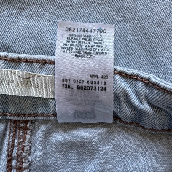 Women's Levi's Blue Pencil Skirt Knee-Length Casual Vacation Beach Summer Size 6 - Picture 3 of 6